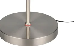 Moreno Golvlampa LED i borstat stål, uppladdningsbar