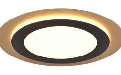 Morgan Plafond LED 45cm matt svart/guld