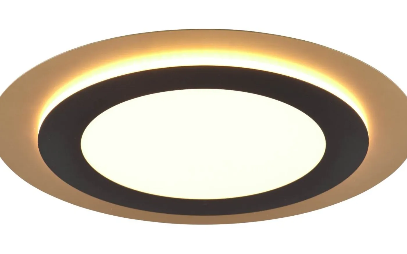 Morgan Plafond LED 45cm matt svart/guld