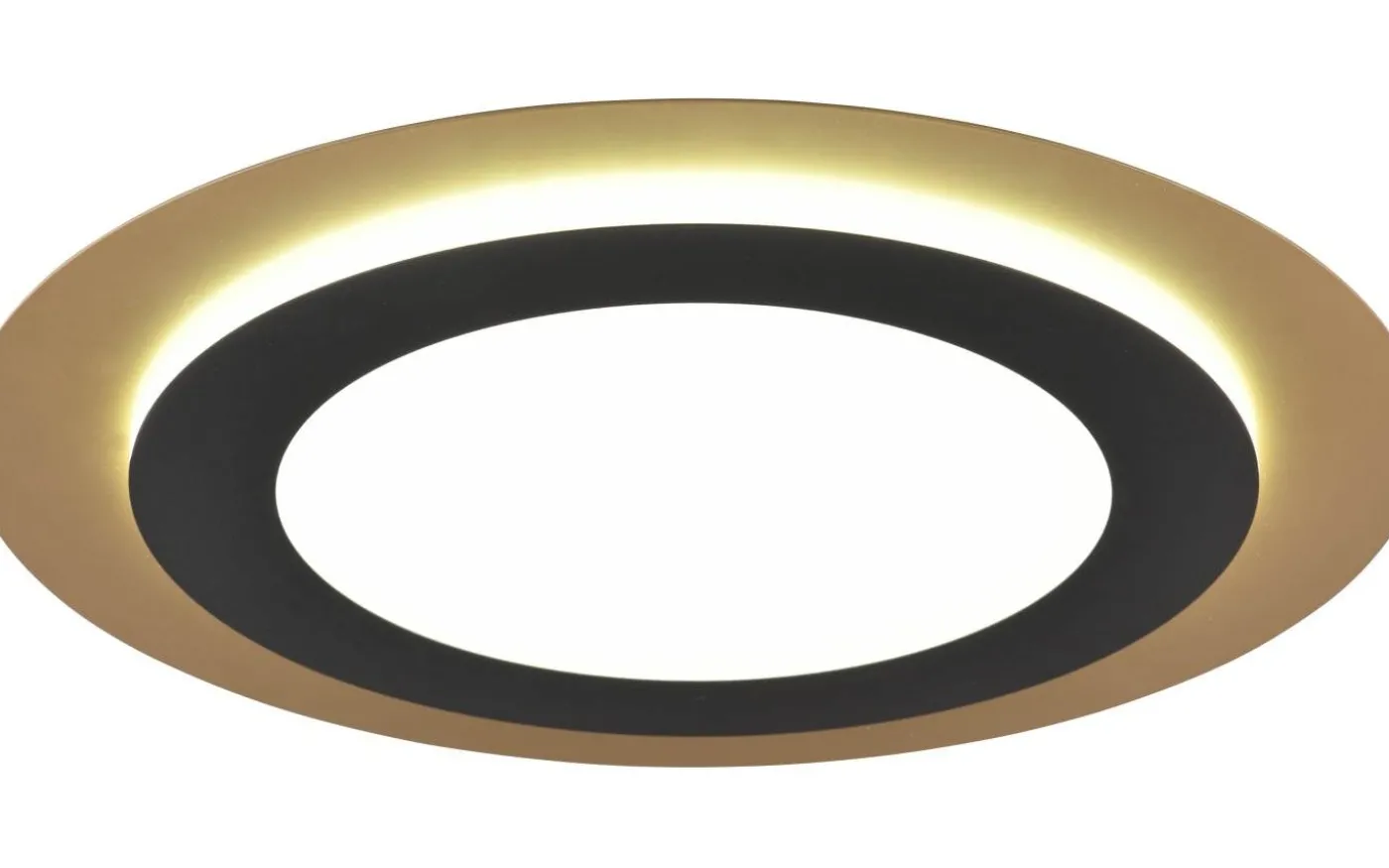 Morgan Plafond LED 45cm matt svart/guld