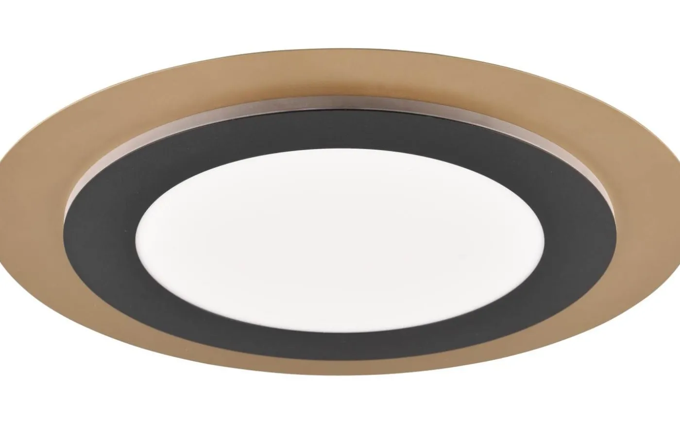 Morgan Plafond LED 45cm matt svart/guld