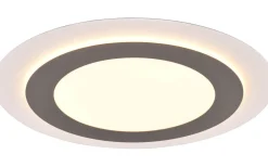 Morgan Plafond LED 45cm vit/borstad stål