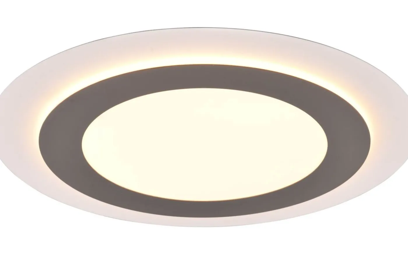 Morgan Plafond LED 45cm vit/borstad stål