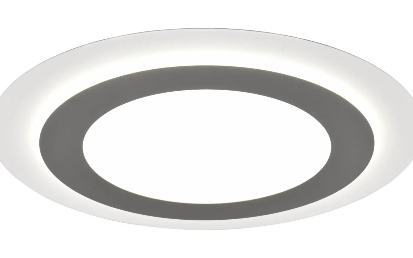 Morgan Plafond LED 45cm vit/borstad stål