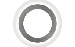 Morgan Plafond LED 45cm vit/borstad stål