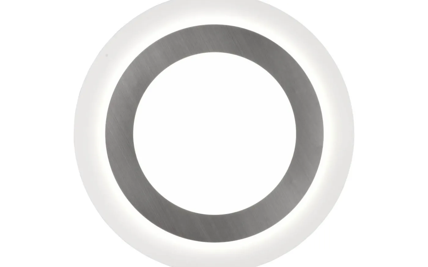 Morgan Plafond LED 45cm vit/borstad stål