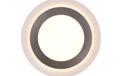 Morgan Plafond LED 45cm vit/borstad stål