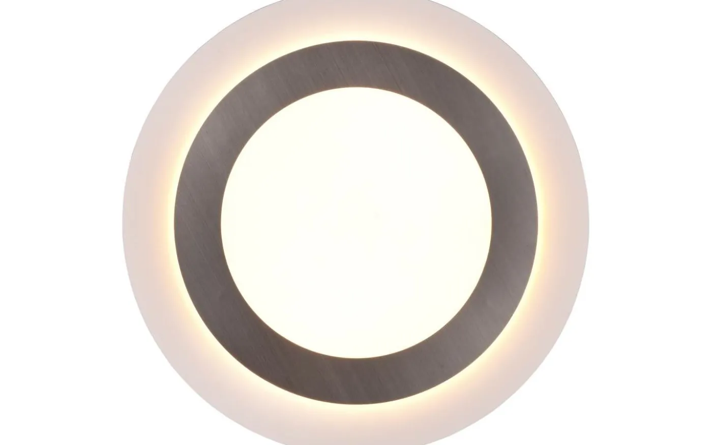 Morgan Plafond LED 45cm vit/borstad stål