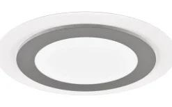 Morgan Plafond LED 45cm vit/borstad stål