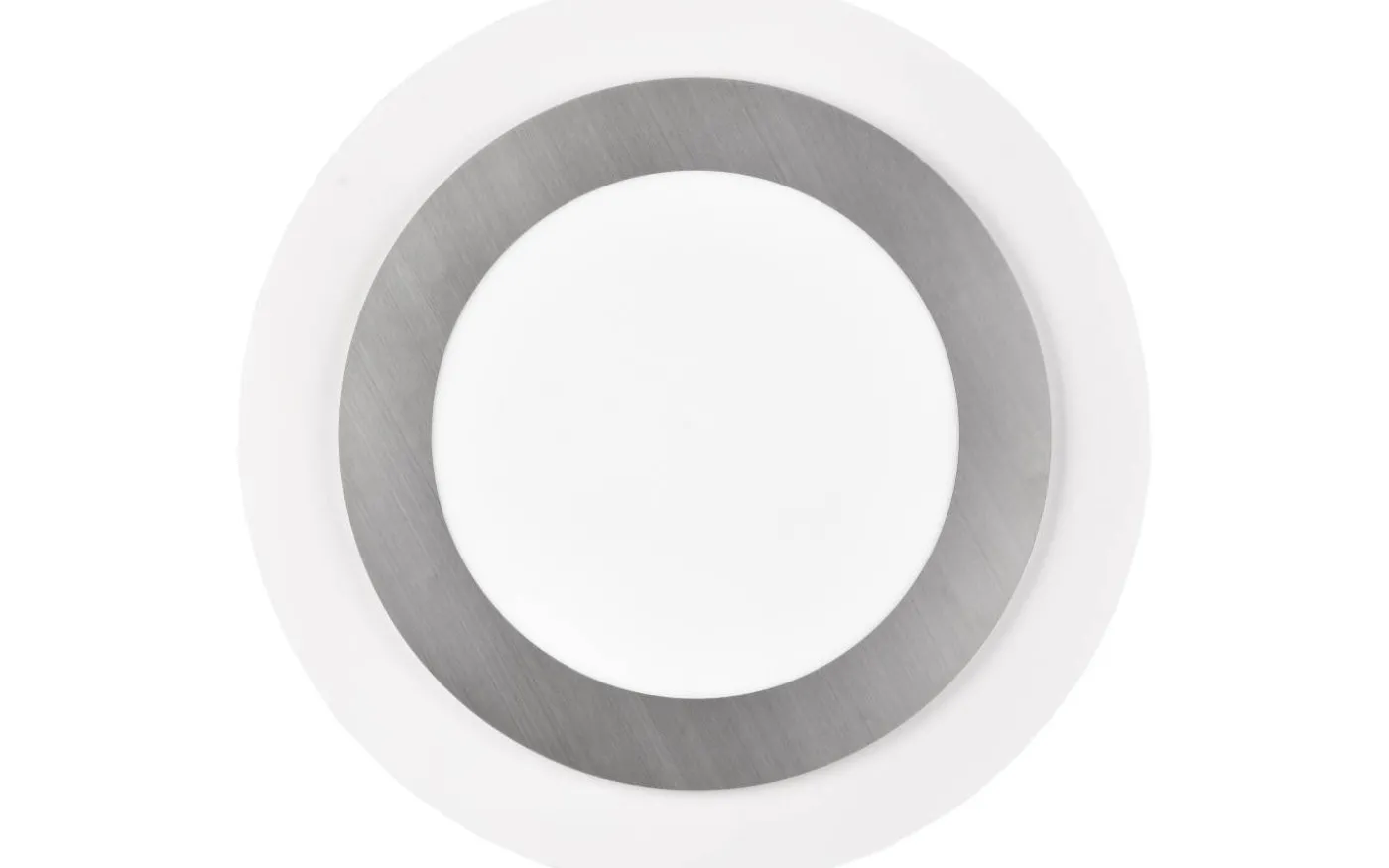 Morgan Plafond LED 45cm vit/borstad stål