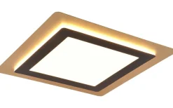 Morgan Plafond LED 45x45cm matt svart/guld