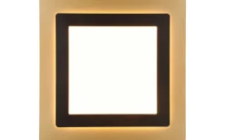 Morgan Plafond LED 45x45cm matt svart/guld