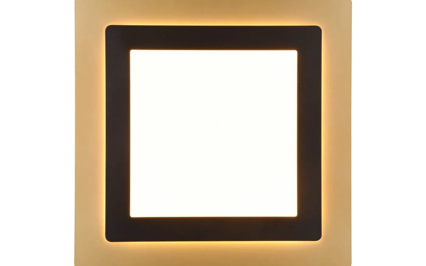Morgan Plafond LED 45x45cm matt svart/guld