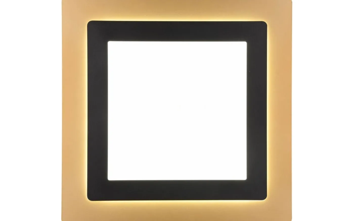 Morgan Plafond LED 45x45cm matt svart/guld