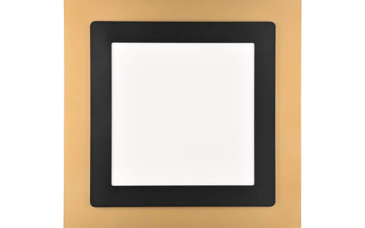 Morgan Plafond LED 45x45cm matt svart/guld