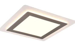 Morgan Plafond LED 45x45cm vit/borstad stål