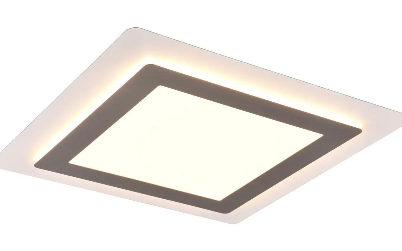 Morgan Plafond LED 45x45cm vit/borstad stål