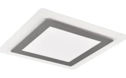 Morgan Plafond LED 45x45cm vit/borstad stål