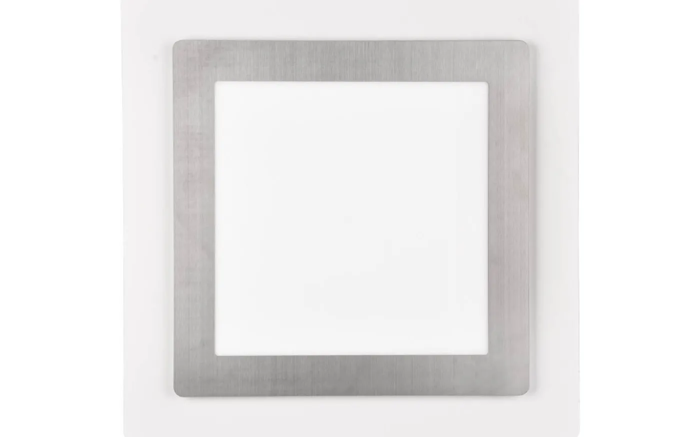 Morgan Plafond LED 45x45cm vit/borstad stål