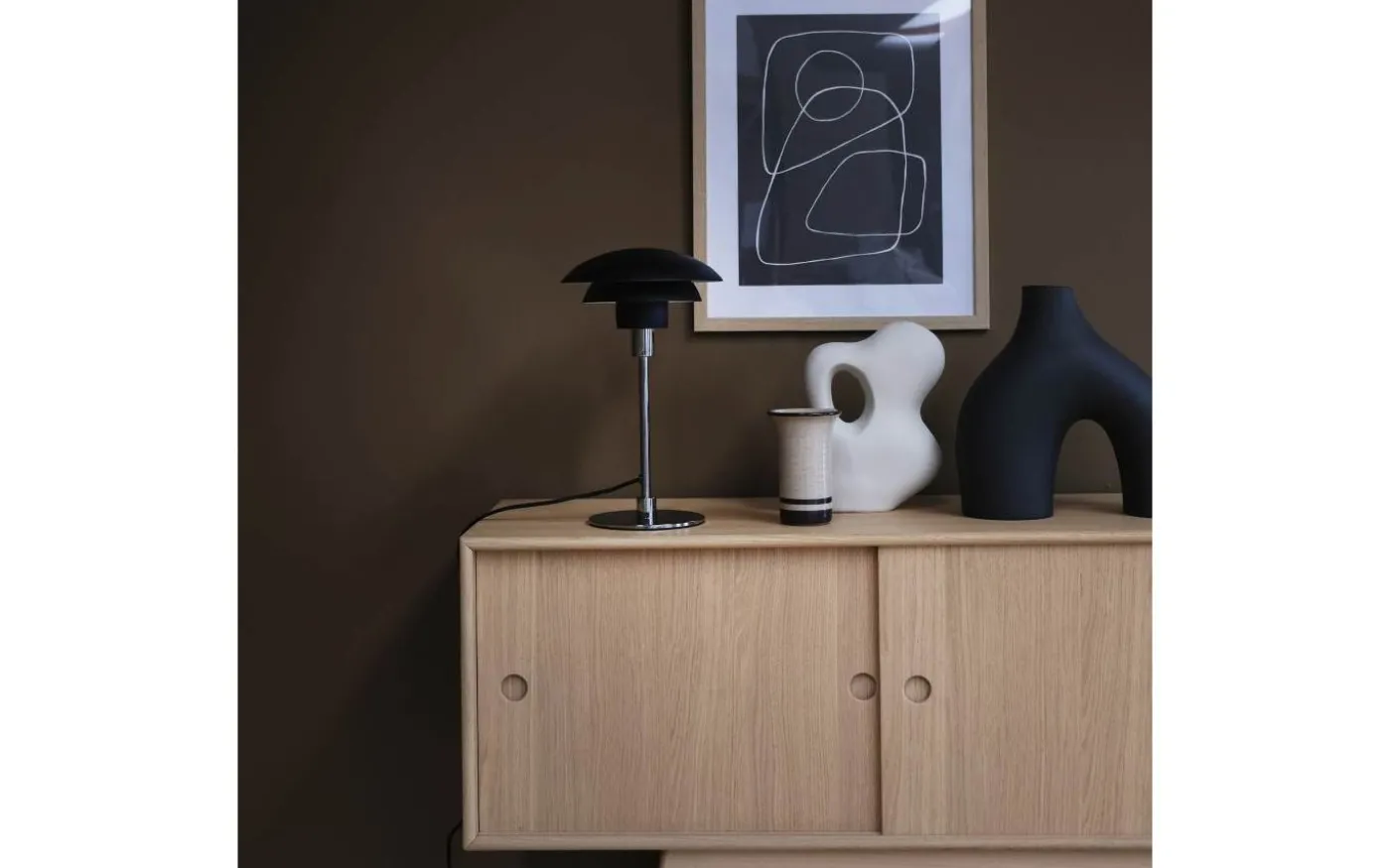 Morph D21 Bordslampa 35cm Svart/Krom