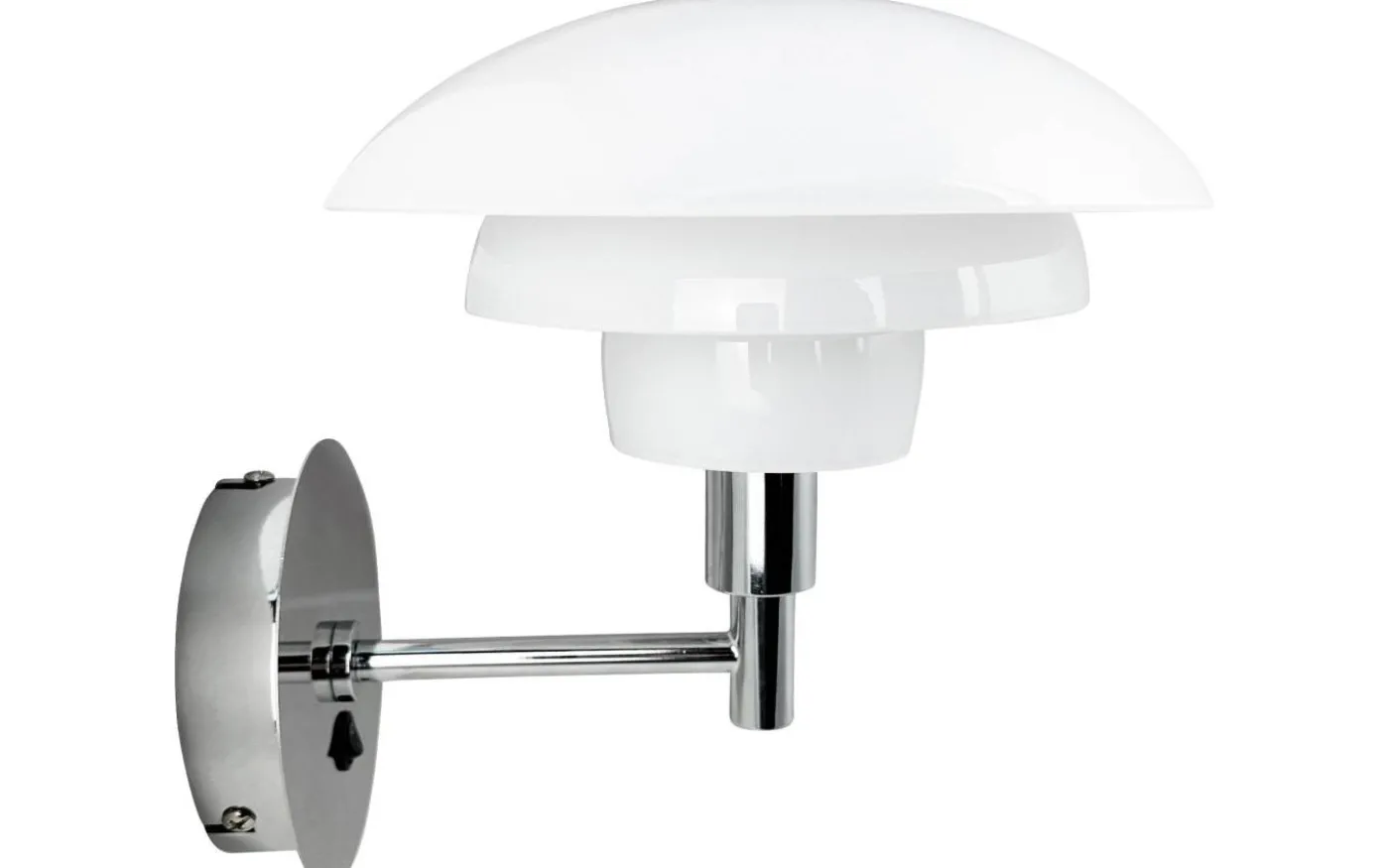 Morph Vägglampa Opal/Krom