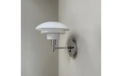 Morph Vägglampa Opal/Krom