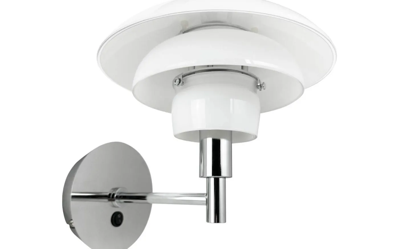 Morph Vägglampa Opal/Krom