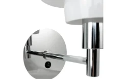 Morph Vägglampa Opal/Krom