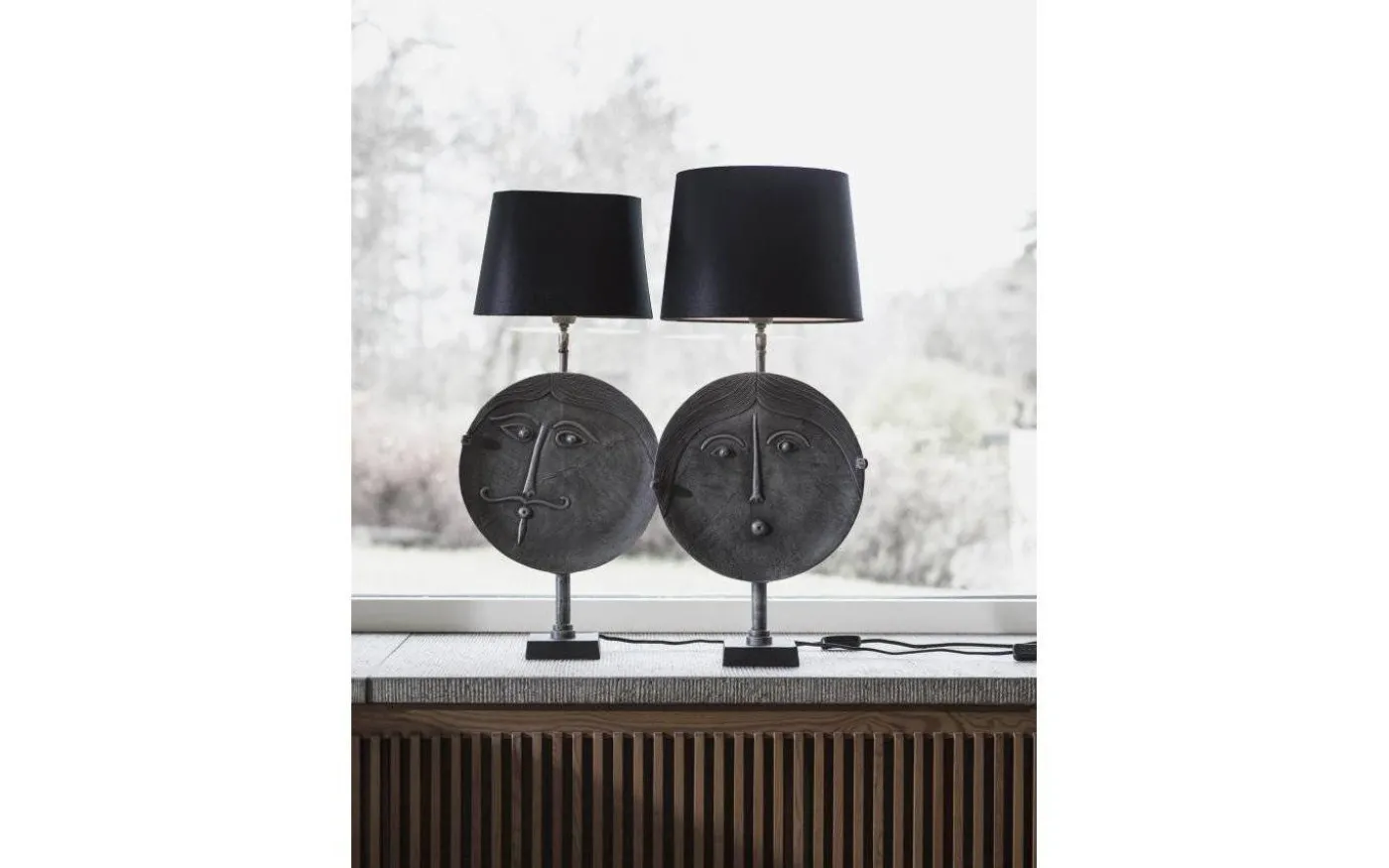 Mrs Round Lampfot 55cm Grå