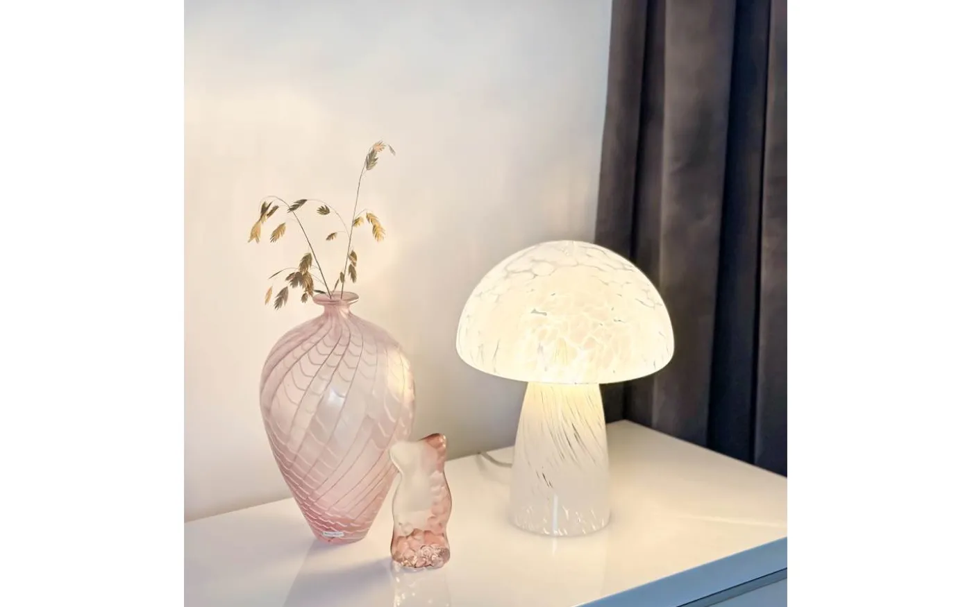 Mushi Bordslampa 29cm Vit