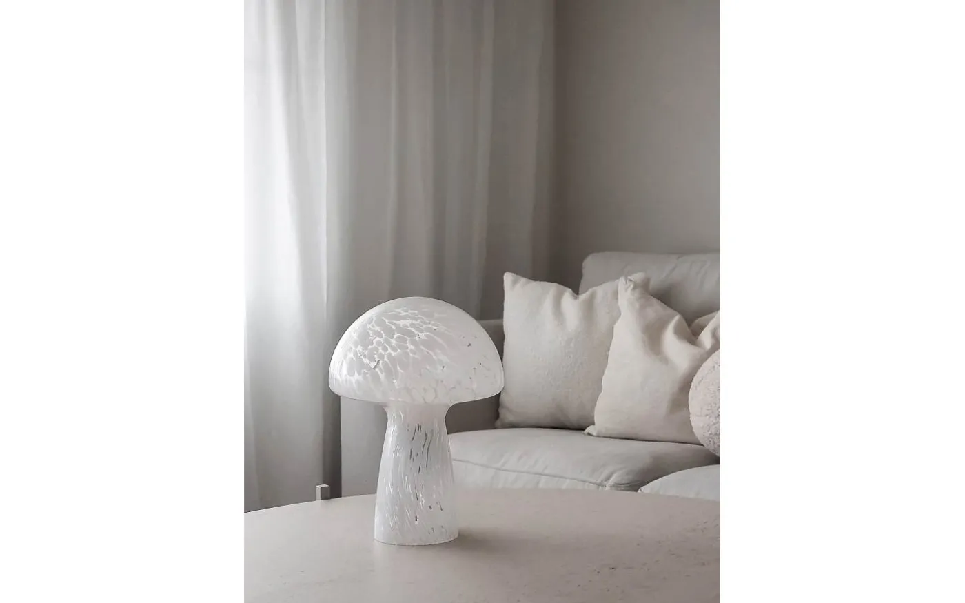 Mushi Bordslampa 29cm Vit