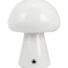 Mushroom Uppladdningsbar Bordslampa 21cm Vit