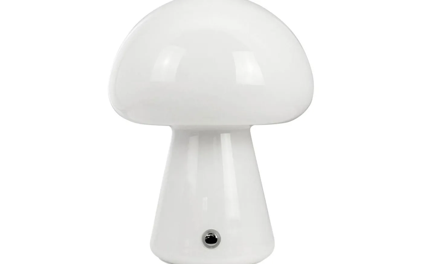 Mushroom Uppladdningsbar Bordslampa 21cm Vit