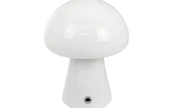 Mushroom Uppladdningsbar Bordslampa 21cm Vit