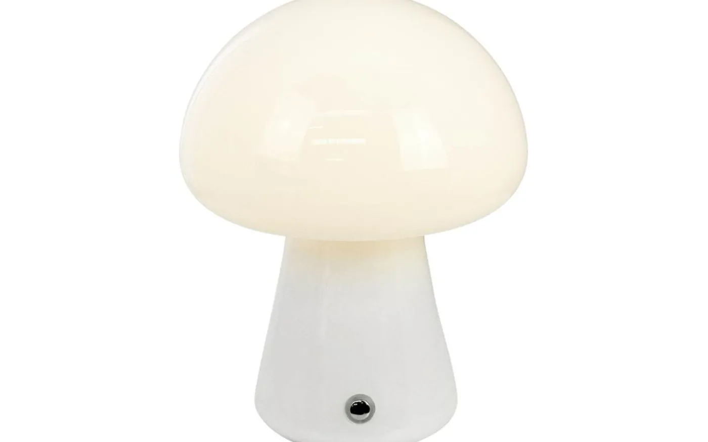 Mushroom Uppladdningsbar Bordslampa 21cm Vit