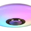 Musica Plafond LED 41cm med Bluetooth-högtalare vitt stjärnljus RGBW