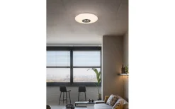 Musica Plafond LED 41cm med Bluetooth-högtalare vitt stjärnljus RGBW