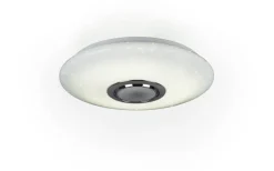 Musica Plafond LED 41cm med Bluetooth-högtalare vitt stjärnljus RGBW