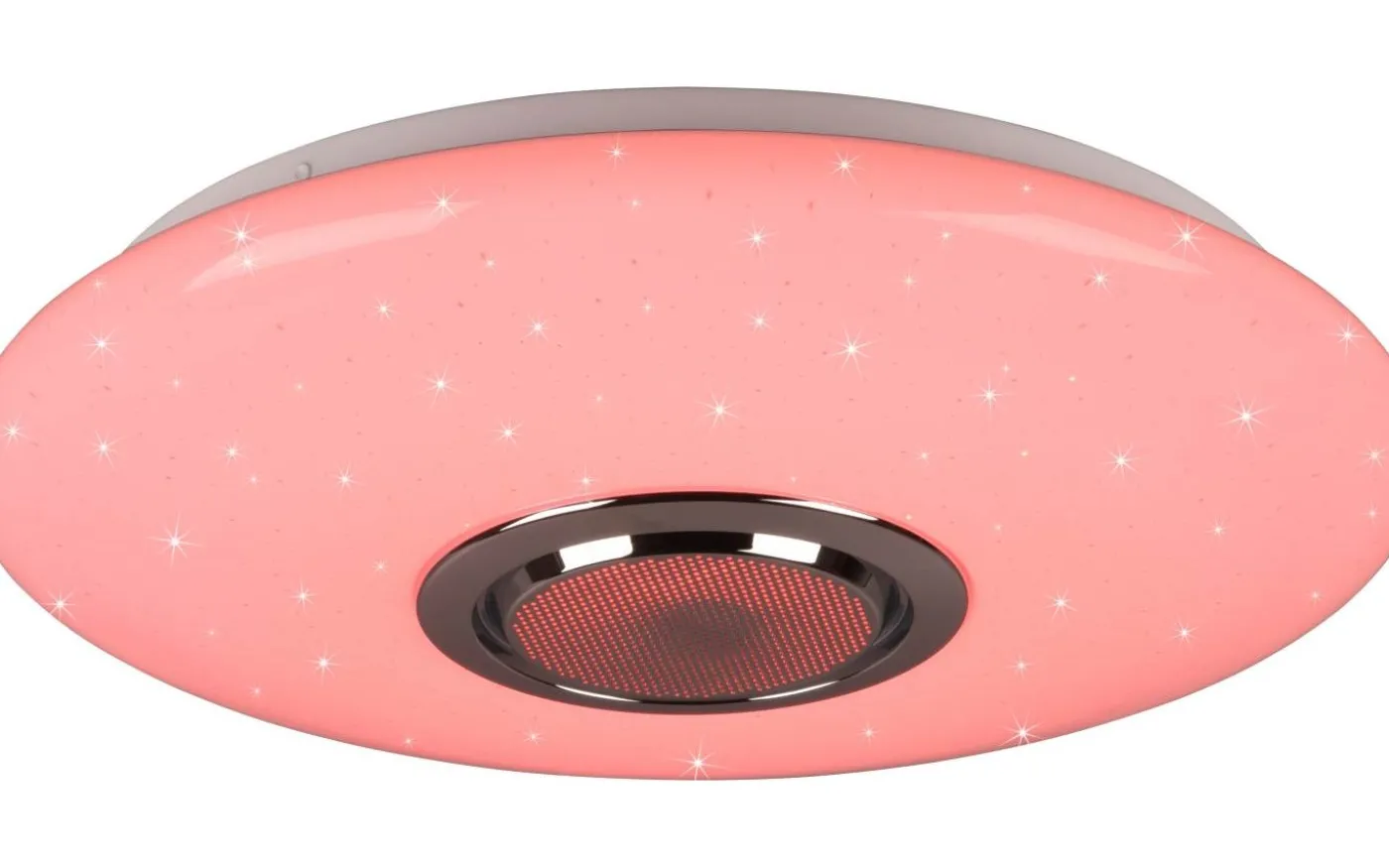 Musica Plafond LED 41cm med Bluetooth-högtalare vitt stjärnljus RGBW