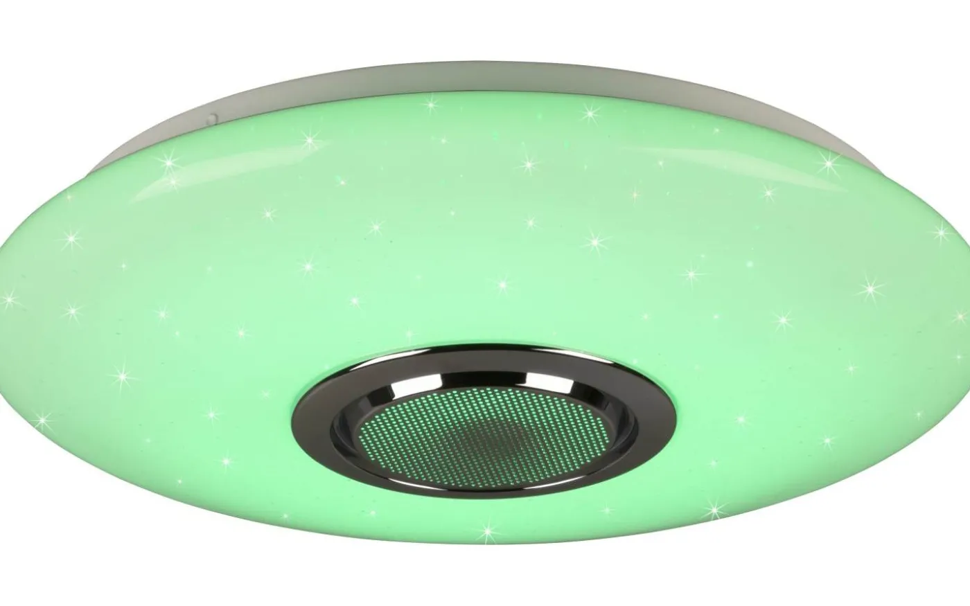 Musica Plafond LED 41cm med Bluetooth-högtalare vitt stjärnljus RGBW