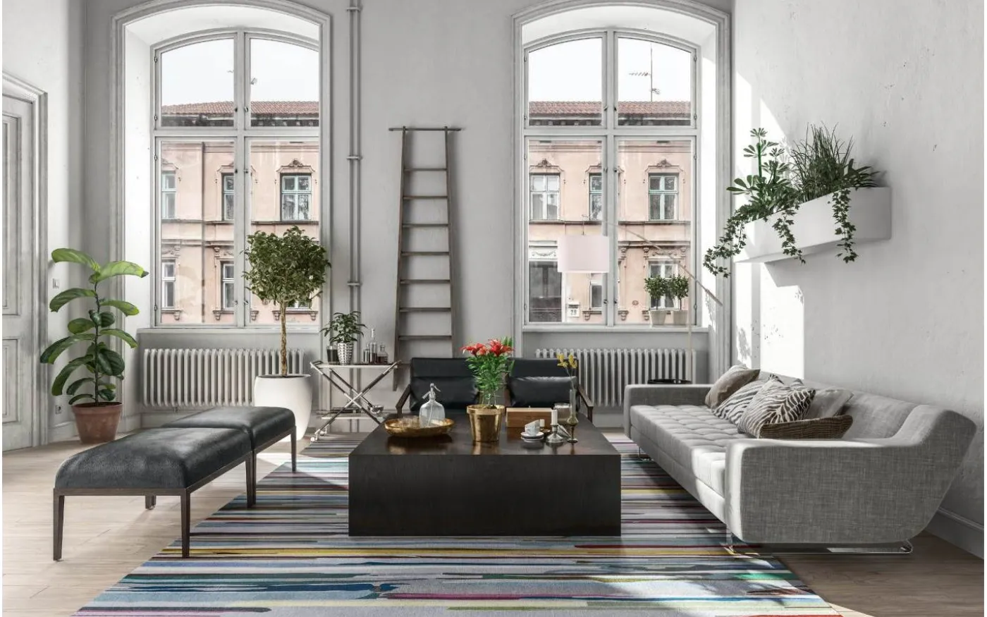 Nadina Golvlampa 195cm Grå