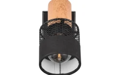 Nandini Spotlight E14 matt svart/trä
