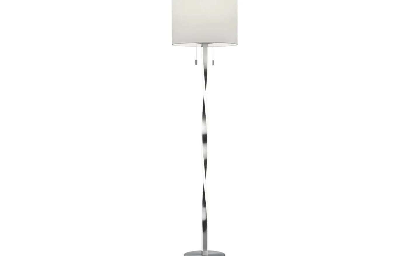 Nandor Golvlampa E27 + LED borstat stål