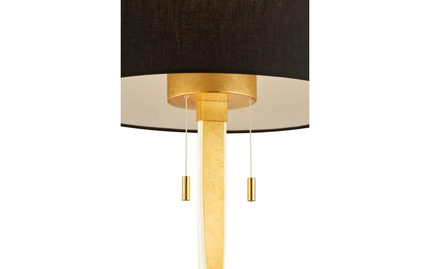 Nandor Golvlampa E27 + LED svart/guld