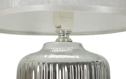 Napoli Bordslampa 29cm Vit/Silver