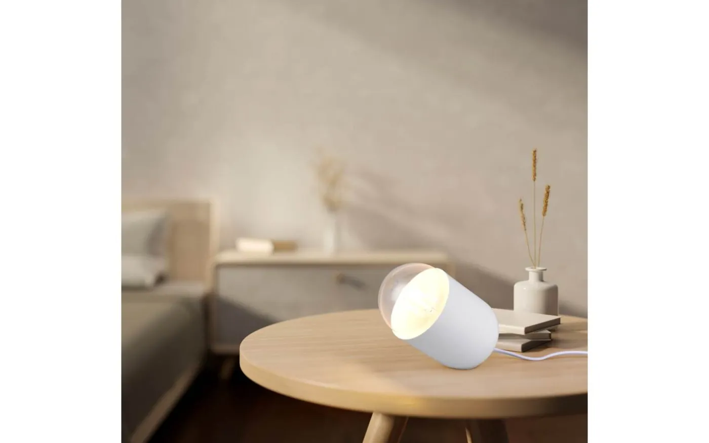 Nara Bordslampa E27 matt vit