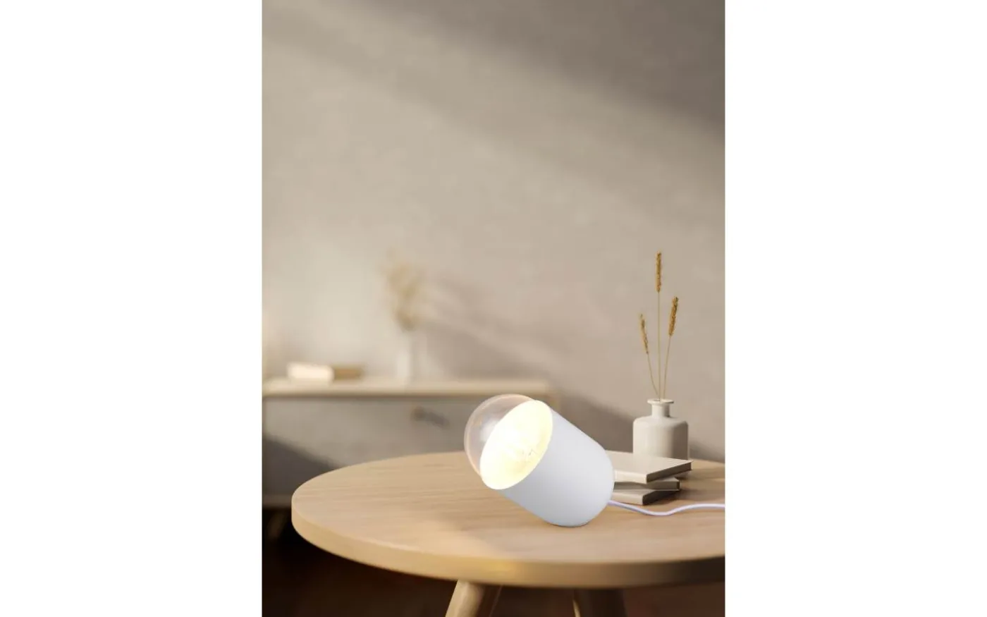 Nara Bordslampa E27 matt vit