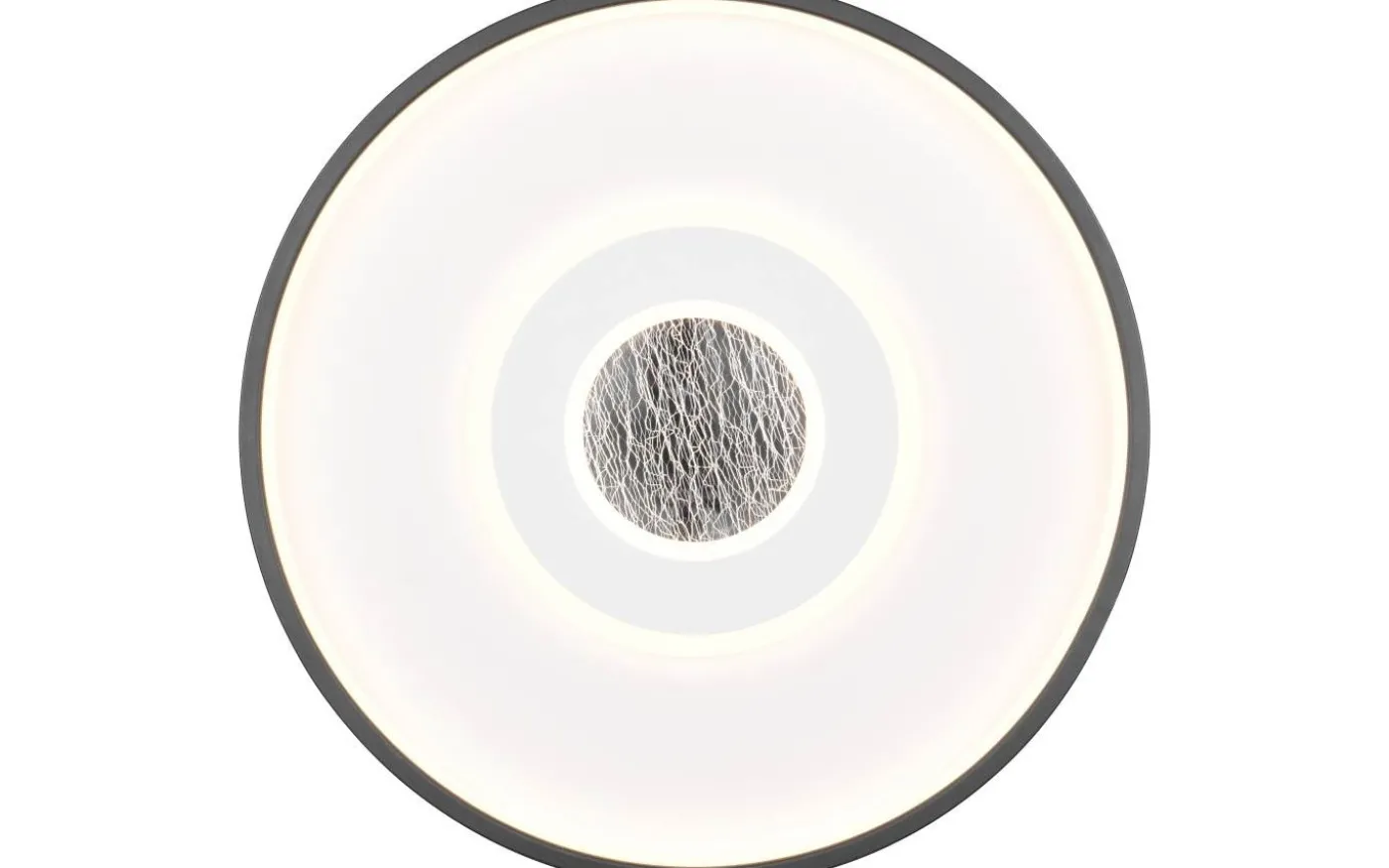 Nazar Plafond LED 40cm mattvit/mattsvart