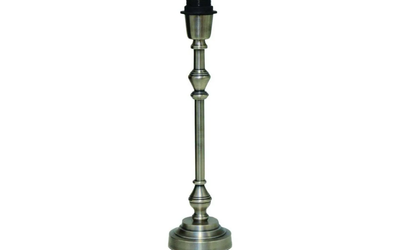 Nelly Lampfot 36cm Antik Silver