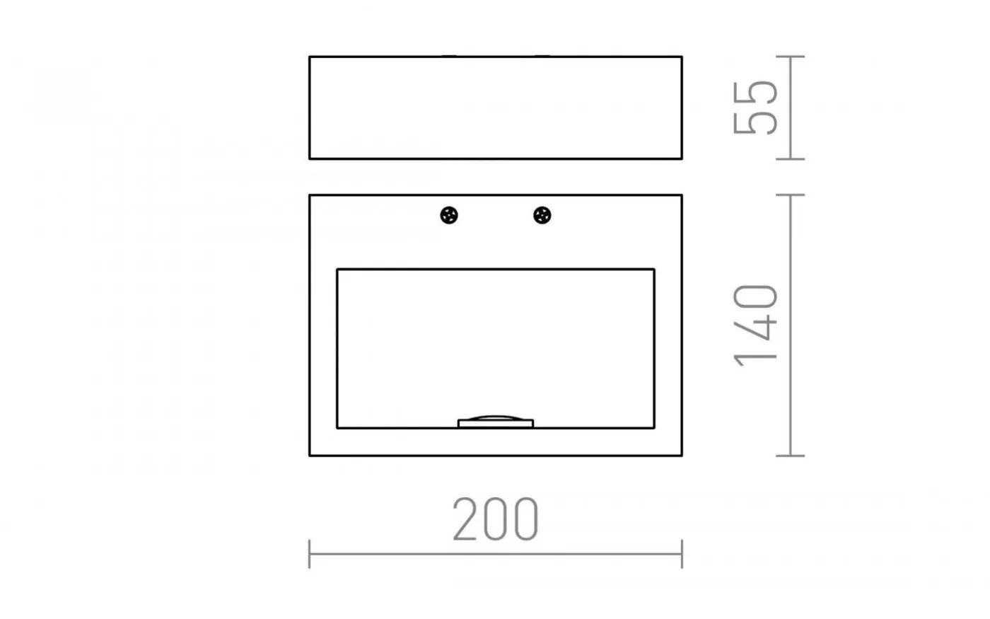 Neman Vägglampa Svart LED 10W 3000K